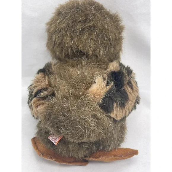 Vintage  Dakin Brown Spotted Owl Plush Bean Filled 8”Stuffed Animal Toy 1980 - Picture 5 of 13
